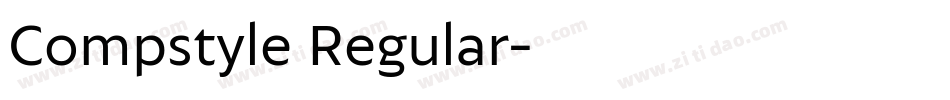 Compstyle Regular字体转换